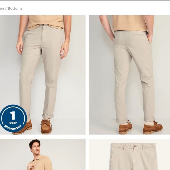 Men's Old Navy Slim Built-In Flex Rotation Chino Pants size 33x30 - Picture 7 of 7